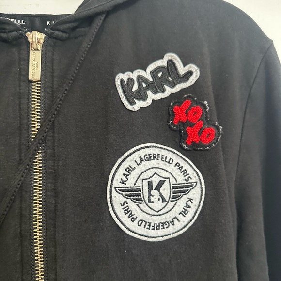 KARL LAGERFELD ZIP UP HOODIE - Picture 3 of 4